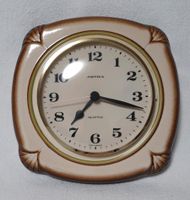 Vintage Küchenuhr Quartzuhr 70er beige braun Essen - Stoppenberg Vorschau