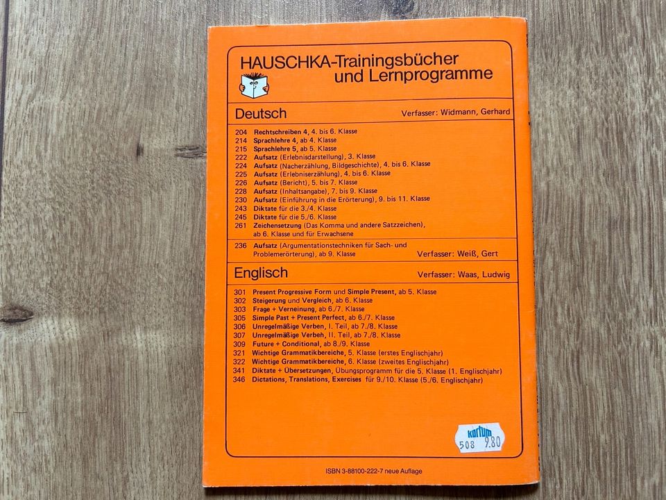 Hauschka Lernprogramme & Trainingsbücher Nr 222 Aufsatz 3. Klasse in Herne