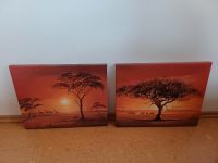 2 Leinwand-Bilder Afrika Leon Wells 40x50 cm Bayern - Happurg Vorschau