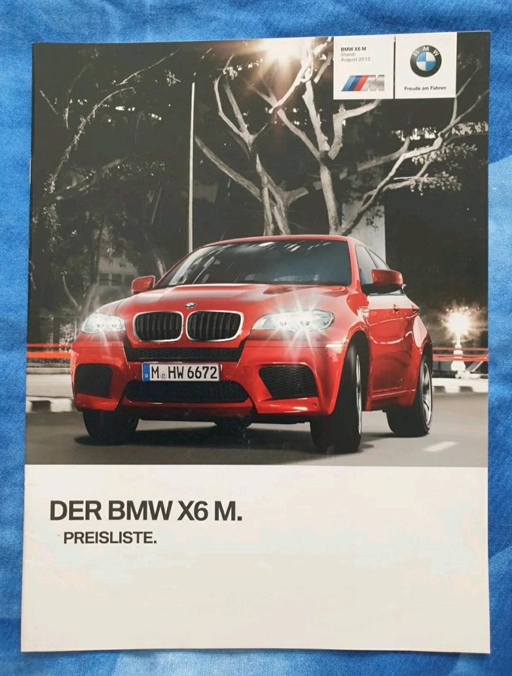 BMW 2011+2013 BMW X6 M ☆ X5 M Prospekte + Preislisten NEU !!! in Zwickau