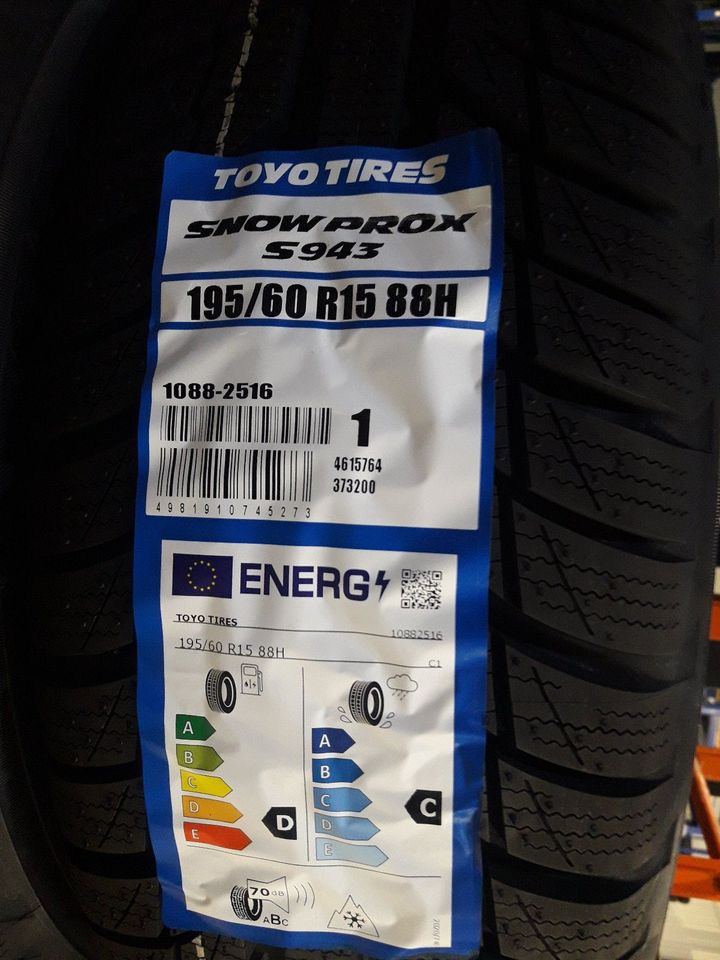 Winterreifen 195/60 R15 88H  Toyo Tires Snowprox S943 in Moers