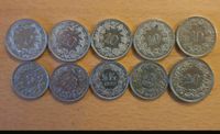 Schweizer Franken Lot mit 10 Münzen Hessen - Pfungstadt Vorschau