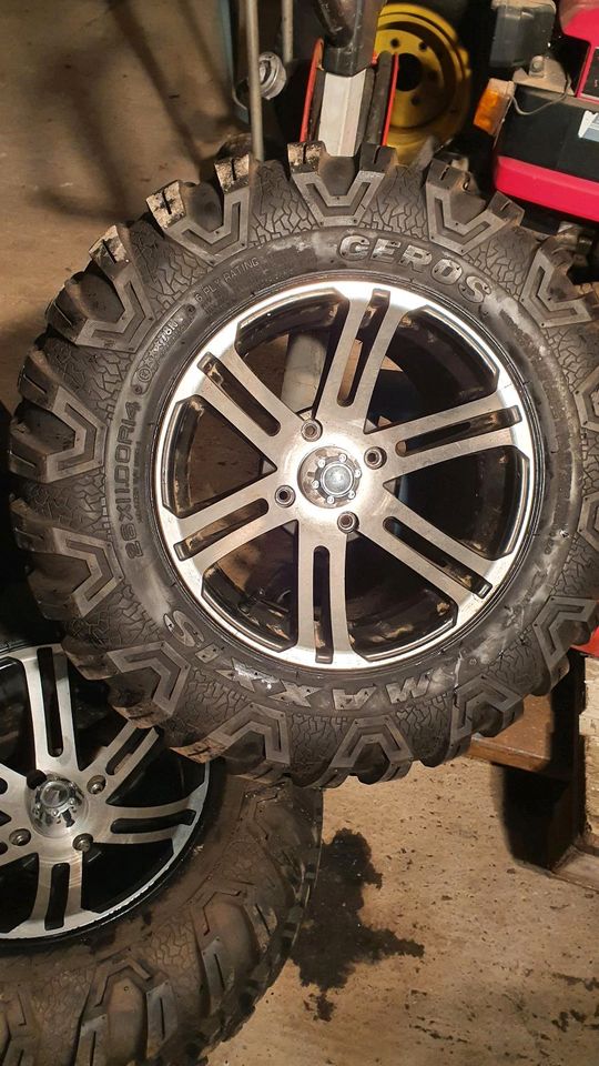 ATV UTV Quad Aluräder Lochkreis 4x110 in 14 Zoll mit Maxxis Ceros in Gremersdorf