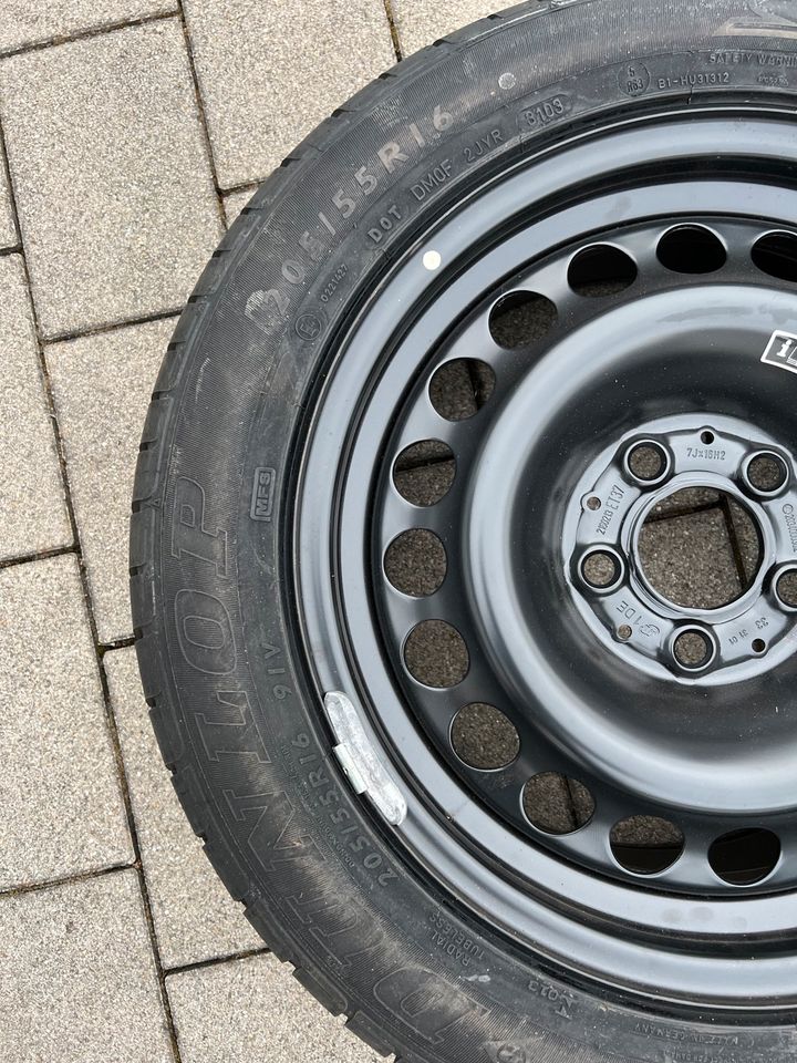 Original Mercedes C Klasse 203 Stahfelge Sommerreifen 205/55 R16 in Bruckmühl