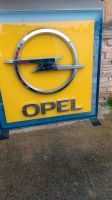 Reklame Opel /Glas mit Alurahmen ringsum.. Brandenburg - Planebruch Vorschau