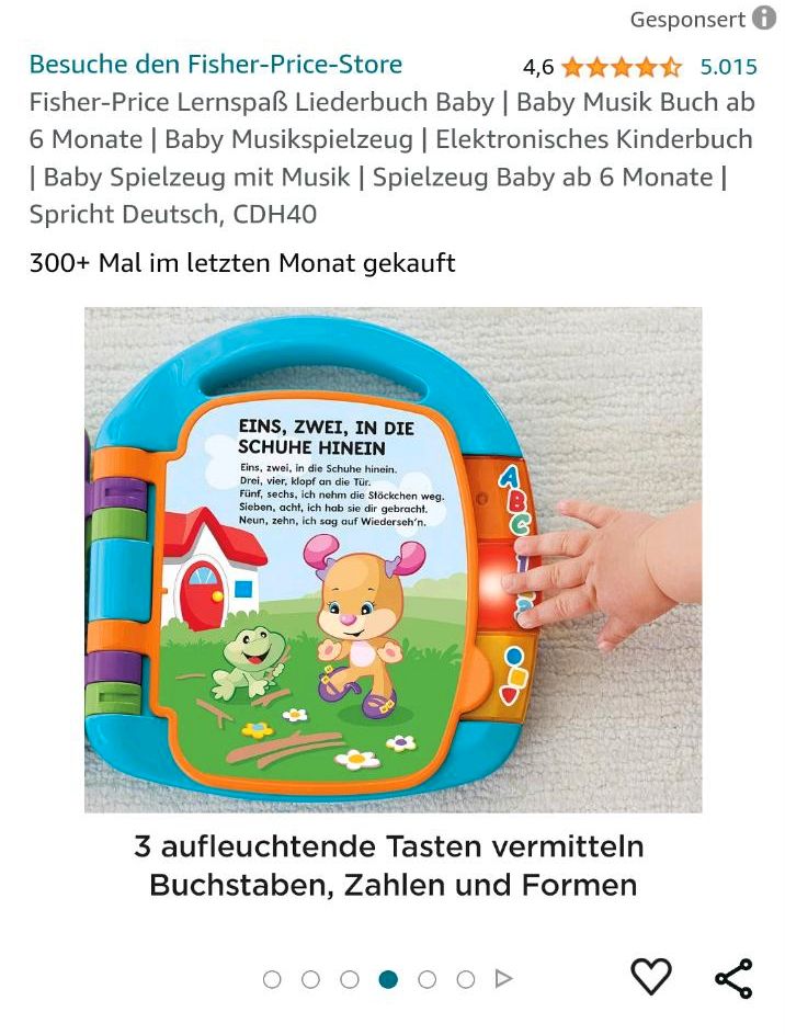 Fisherprice Liederbuch in Leinefelde