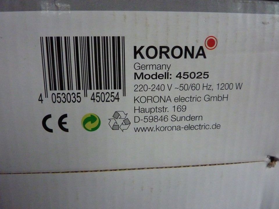 Korona Raclette Grill Neu unbenutzt in Wendehausen