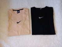 NIKE TShirts in schwarz & beige in Gr S Sachsen - Meerane Vorschau