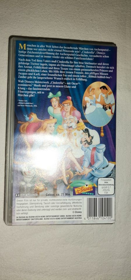 Walt Disney VHS Hologramm Schneewittchen POCAHONTAS Cinderella in Speyer