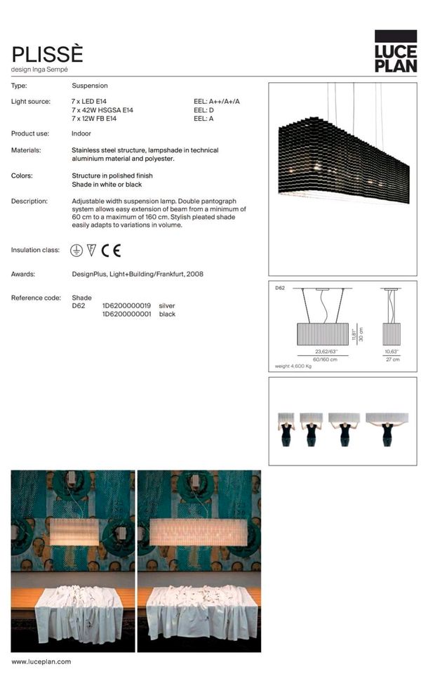 Luceplan Design Hängeleuchte in Stuttgart