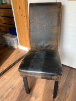 3 Esszimmerstühle lederoptik schwarz braun Niedersachsen - Sibbesse  Vorschau