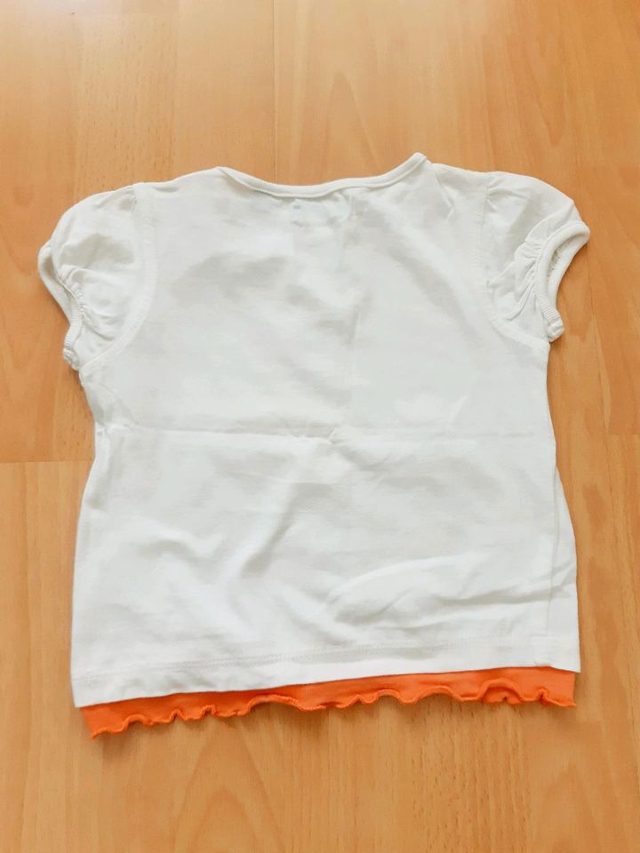 Mädchen T-Shirts Gr. 86 blue seven weiß orange rosa gestreift in Dresden