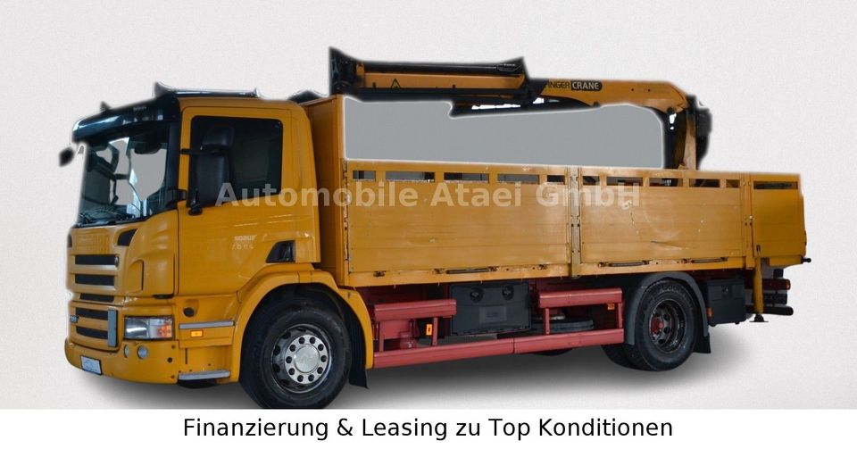 Scania P320 4x2 Baustoff Kran Palfinger + Zange (3778) in Mönchengladbach