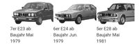 Bmw e23 e24 e28 5er 6er 7er 13621307019 Bayern - Waldbrunn Vorschau