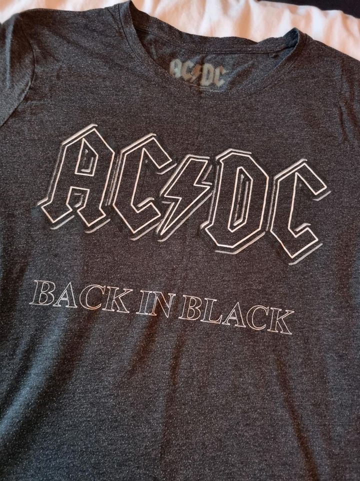 Tshirt ACDC Back in Black XL 56 grau Shirt in Dachau