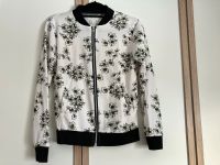 Blouson Damen Jacke schwarz weiß Blumen Sachsen - Chemnitz Vorschau