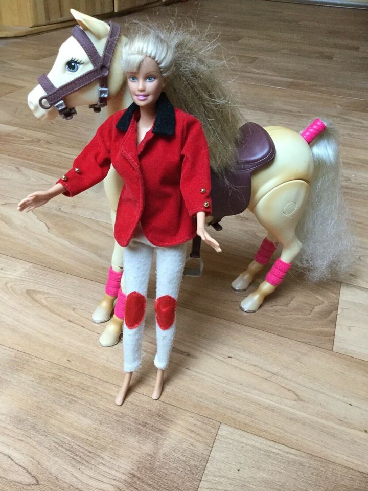 Barbie Reiterin mit Pferd Sattel und Trense in Kiel