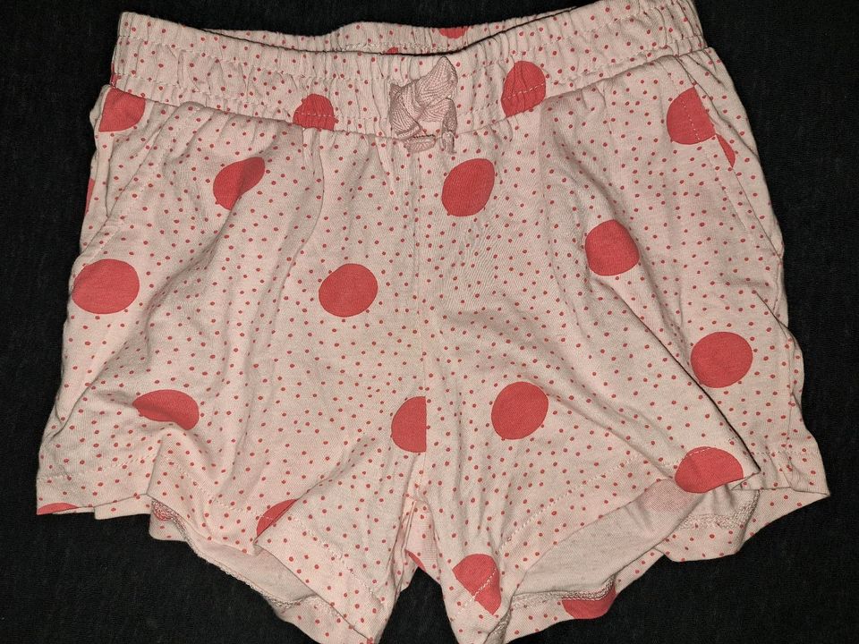 Name it kurze Hose Shorts Größe 128 Kreise Dots Punkte Pink in Aßlar