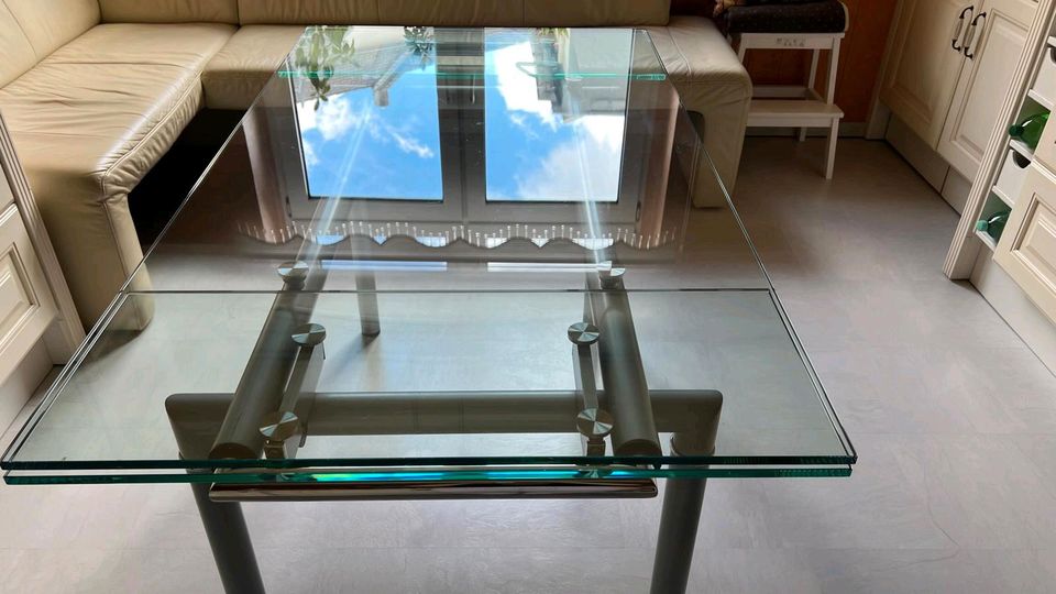 Glas-Esstisch - 140/200×80cm in Herne