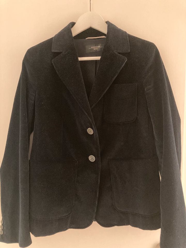 Max Mara Weekend Kord Anzug Cord Blazer Hose cos dunkelblau 38/40 in Köln