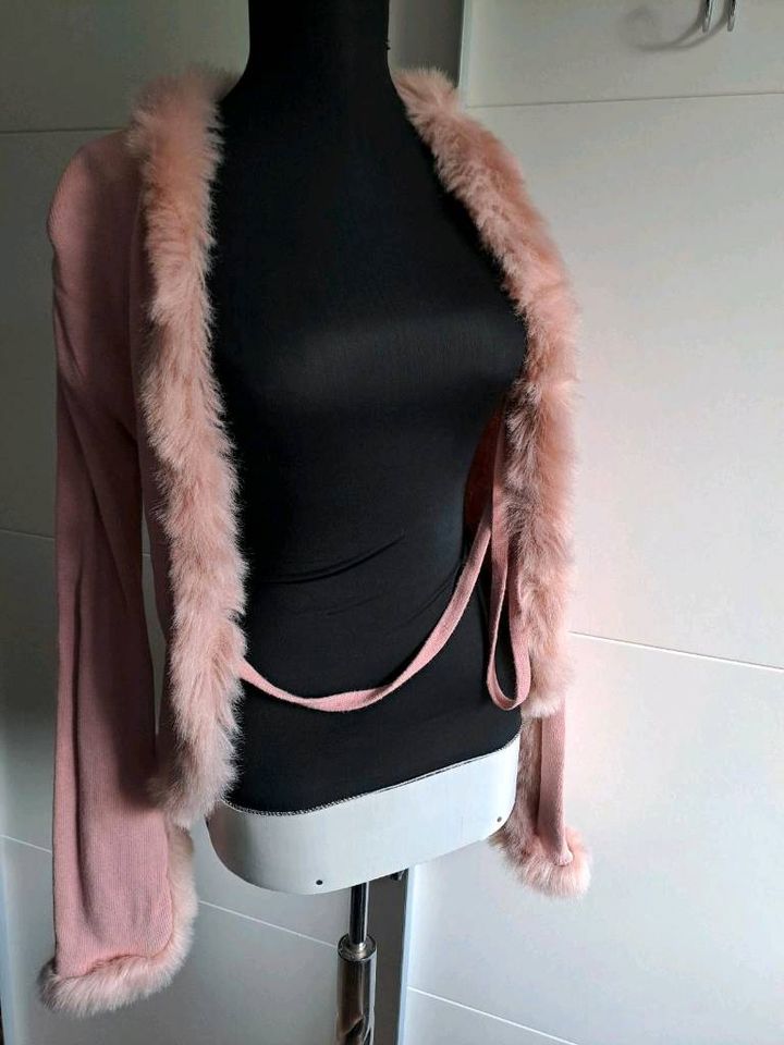 Hennes Vintage H&M rosa Strickjacke S in Duisburg