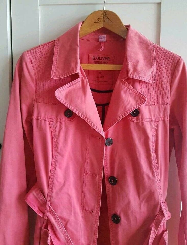 S. Oliver Trenchcoat Gr. 40, pink in Stolberg (Rhld)