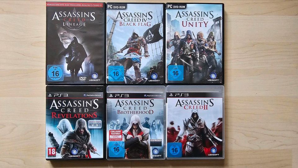 Assassin's Creed Spiele PC, PS3, Lineage in Steinen