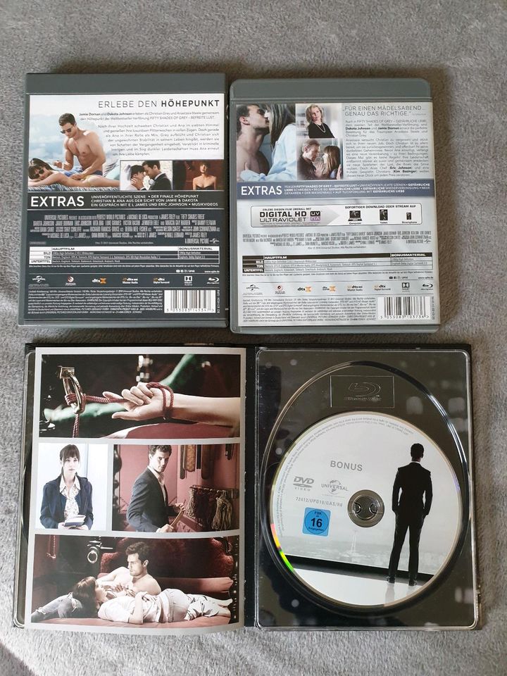 Fifty Shades of Gray 1-3 Blu-ray Disc+ 1Bonus DVD in Gelsenkirchen