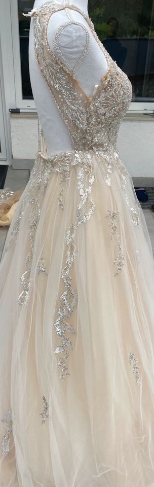 Designer Brautkleid Hochzeitskleid Standesamt 36 - 38 Creme Weiß in Leverkusen