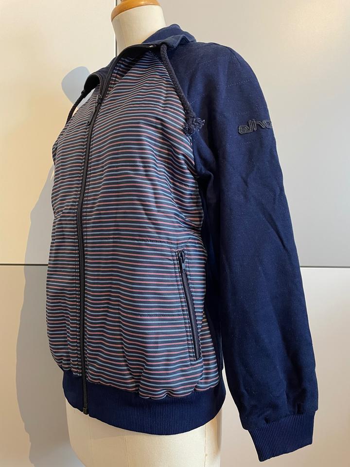 elho Jacke Retro, Freizeit- Sport, Gr.40, Blau getreift,Kapuze in Hanau