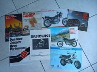 Suzuki Motorrad Prospekte aus den 70ern 80ern Baden-Württemberg - Edingen-Neckarhausen Vorschau