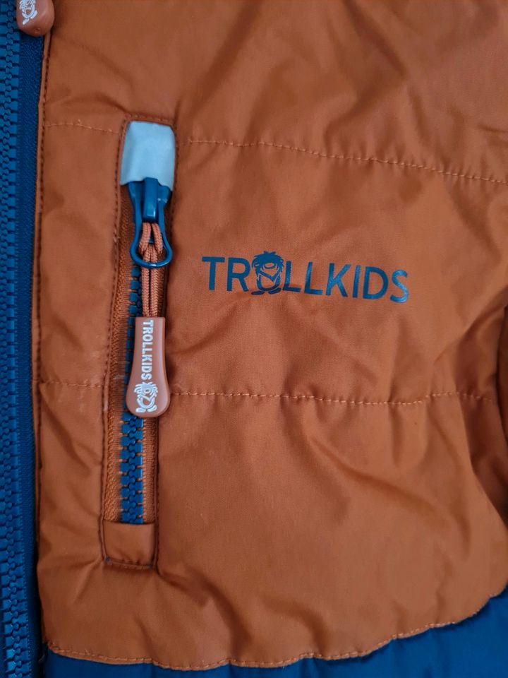 Trollkids 140 Jacke orange dunkelblau in Neuendettelsau