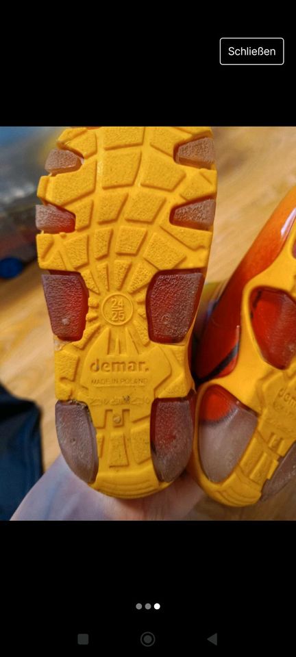 Gummistiefel Ente Größe 24/25 demar in Biebesheim