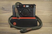 Grün  / Schwarz  Kameragurt 100cm Handmade Canon Sony Fuji Leica Hessen - Malsfeld Vorschau