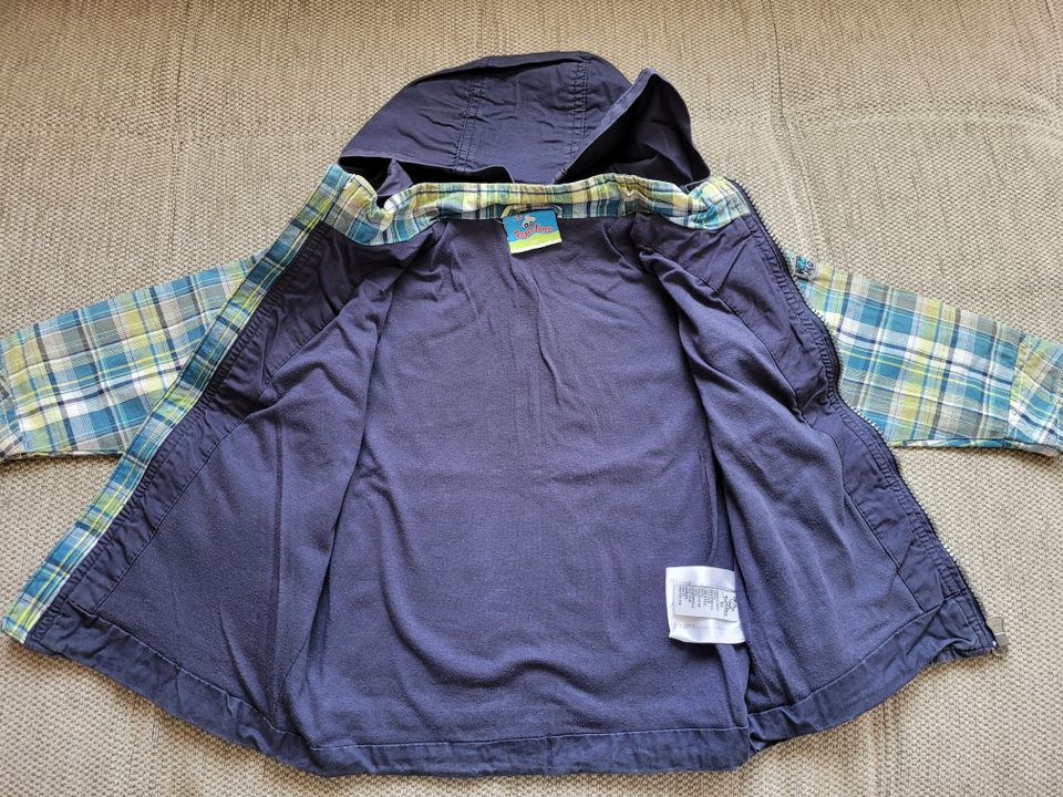 leichte Jacke gefüttert, Übergangsjacke mit Kapuze Topolino Gr.92 in Zerbst (Anhalt)