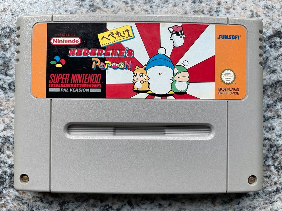 Hebereke‘s Popoon Super Nintendo Spiel SNES Game Konsole in Dürnau