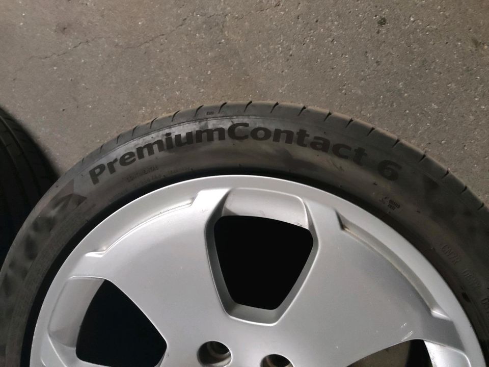 4x Continental 225/ 45 R 17 91Y Sommerreifen plus Audi Alufelgen in Laatzen