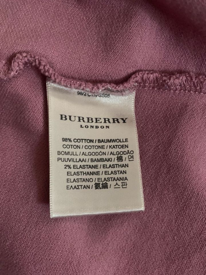 Burberry polo Rosa unisex Gr. L in Temmels