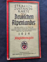 Alte Straßenkarte Alpen Sachsen - Zwoenitz Vorschau