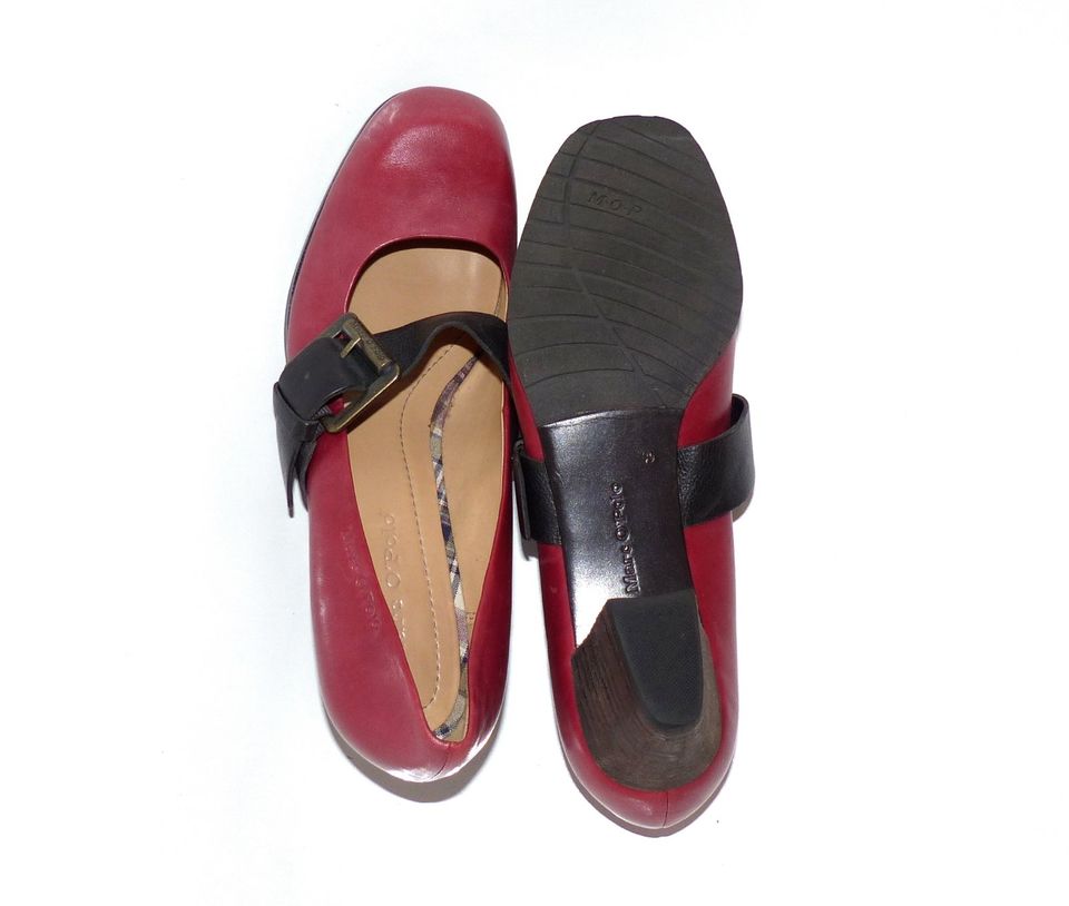 Marc O'Polo MOP Schuhe Riemchen - Pumps Gr. 40 Rot Leder wie neu in Berlin