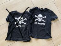 T-Shirt St. Pauli mit Totenkopf / 128 / top! Niedersachsen - Wahrenholz Vorschau