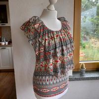 Khujo Top Shirt T-Shirt S bunt Volants Thüringen - Meiningen Vorschau