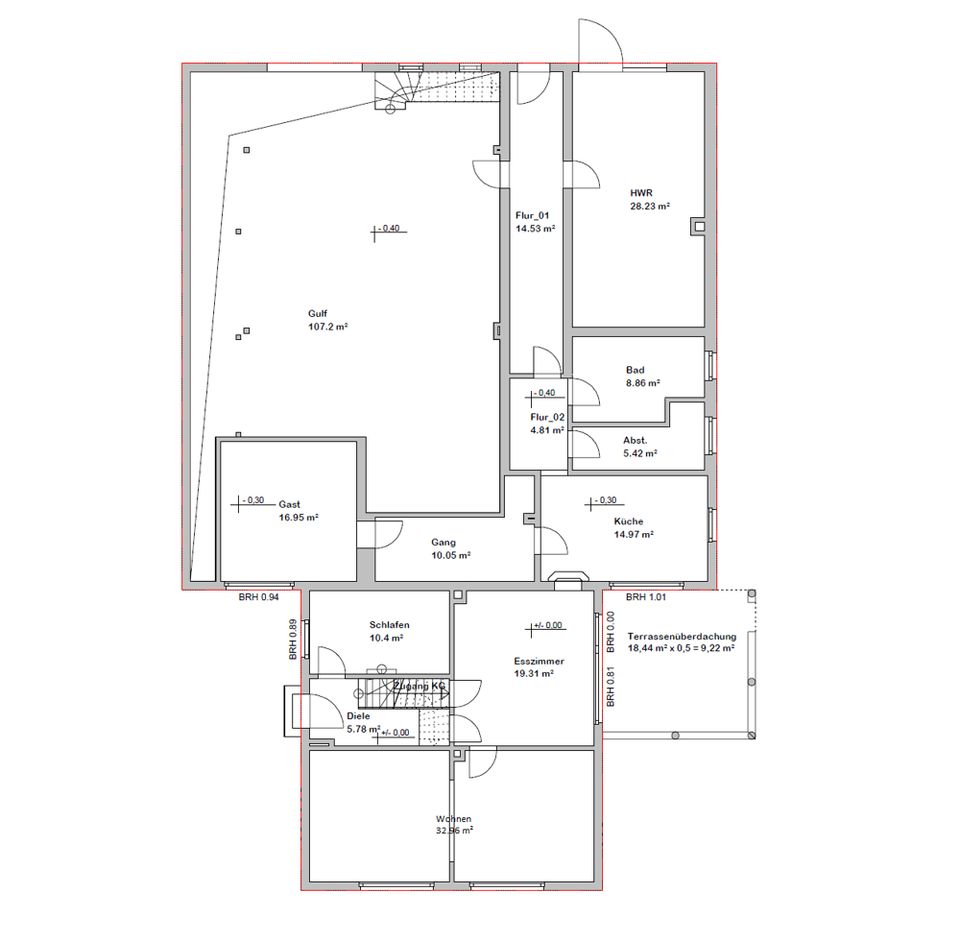 Ortskern Detern: 3000 m² Grundstück mit  Gulfhof und Halle. Großes Entwicklungspotenzial! in Detern