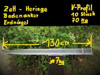 10 riesige Heringe - V-Profil - 130cm - je 7kg Niedersachsen - Lemgow Vorschau