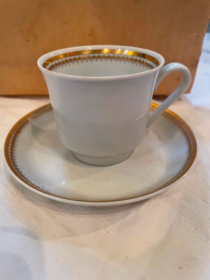 Porzellan Set Kahla 6-Teiliges Vintage Teeset Markenporzellan in Fünfseen