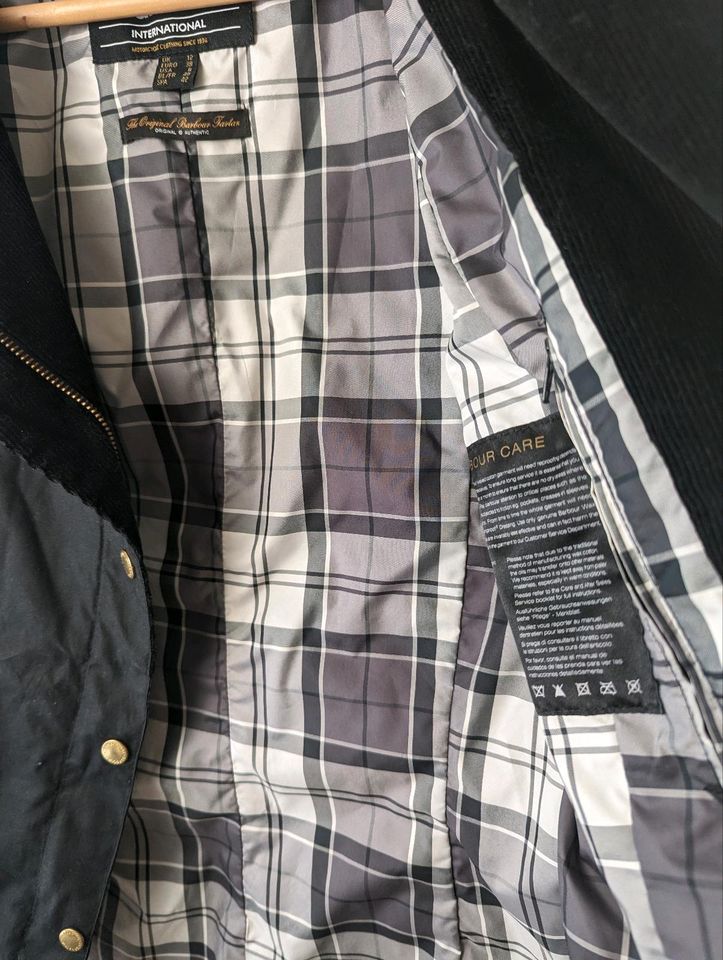 #Barbour International April Waxed Jacket in schwarz Gr.38/M in Pinneberg