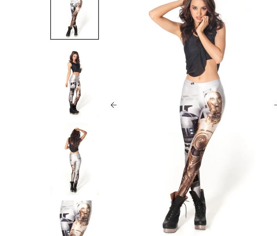 Star Wars Black Milk Leggings 36 r2d2 c3po S in Duisburg