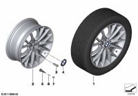 BMW Alufelge Y-Speiche 380 7Jx17 ET40 1er F20, F21 2er F22, F23 Bayern - Schopfloch Vorschau