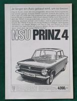 NSU Prinz 4 Werbeanzeige Reklame 1964 Niedersachsen - Danndorf Vorschau