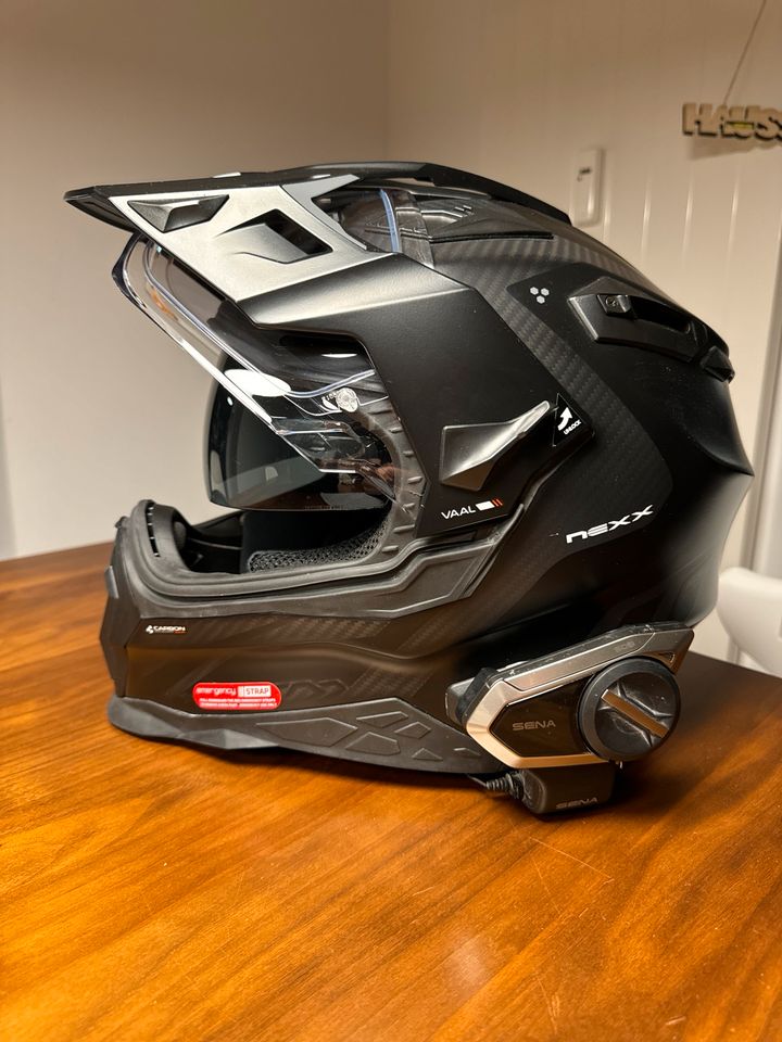 Motorrad Helm NEXX X.WED 2 VAAL CARBON matt schwarz/carbon L in Estenfeld